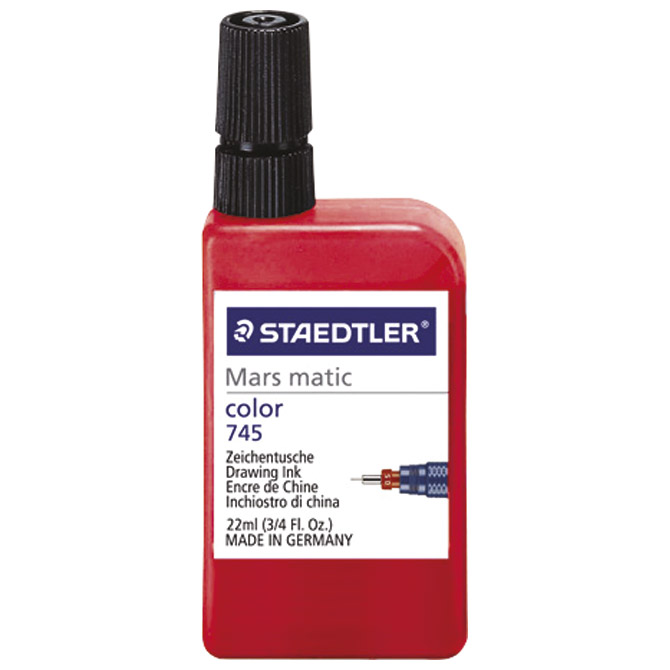 000009433.jpg Tuš za crtanje 22ml Marsmatic Staedtler 745-2 crveni!! - Slika 1