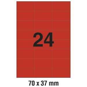 Etikete ILK 70x37 mm pk100L Zweckform 3448 crvene