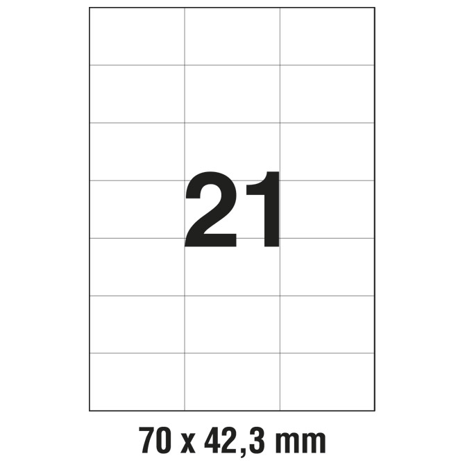 Etikete ILK 70x42,3 mm pk100L Zweckform 3652 Etikete ILK 70x42,3 mm pk100L Zweckform 3652