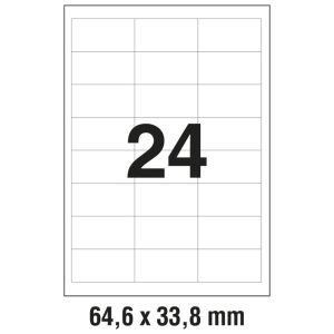 Etikete ILK 64,6x33,8 mm pk100L Zweckform 3658