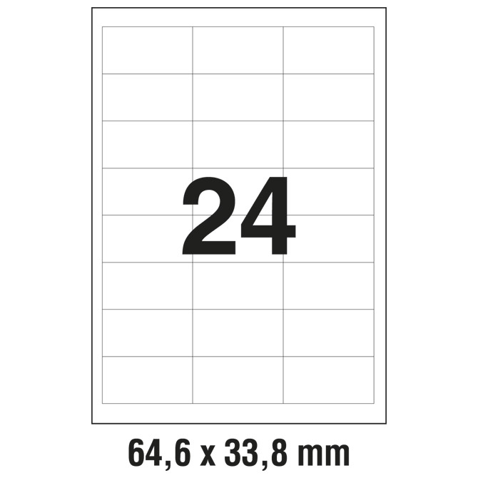 Etikete ILK 64,6x33,8 mm pk100L Zweckform 3658 Etikete ILK 64,6x33,8 mm pk100L Zweckform 3658