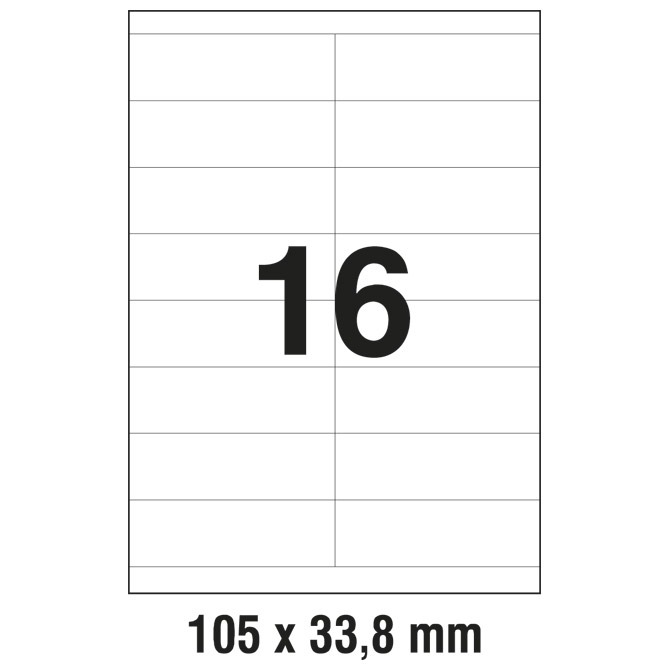 Etikete ILK 105x33,8 mm pk100L Zweckform 3665 Etikete ILK 105x33,8 mm pk100L Zweckform 3665