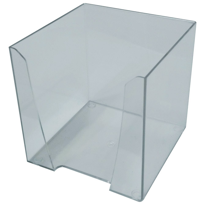 000011636.jpg Blok kocka pvc 9,2x9,2x9,5cm - prazna Fornax prozirna - Slika 1