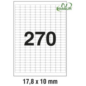 Etikete ILK 17,8x10 mm odljepljive pk25L Zweckform L4730REV-25