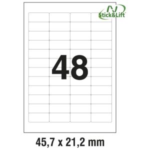 Etikete ILK 45,7x21,2 mm odljepljive pk25L Zweckform L4736REV-25