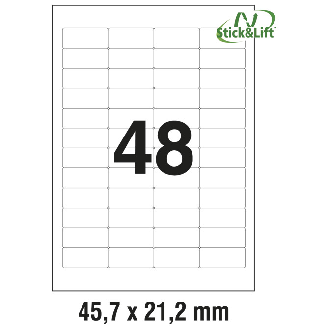 Etikete ILK 45,7x21,2 mm odljepljive pk25L Zweckform L4736REV-25 Etikete ILK 45,7x21,2 mm odljepljive pk25L Zweckform L4736REV-25
