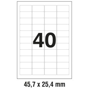 Etikete LK 45,7x25,4mm polyester pk25L Zweckform L4770-25 prozirne