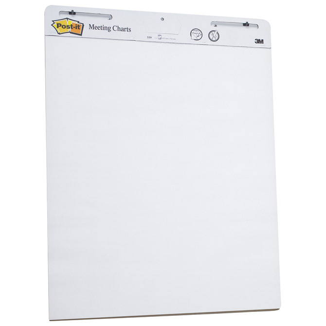 Blok-Flipchart 63,5x76,2cm 30L pk2 Post-it 3M.559 Blok-Flipchart 63,5x76,2cm 30L pk2 Post-it 3M.559