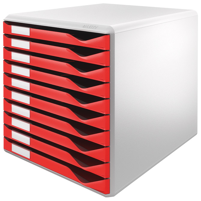 Kutija s 10 ladica Form set Leitz 52810025 crvena Kutija s 10 ladica Form set Leitz 52810025 crvena