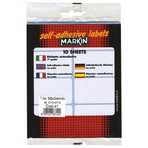 Etikete slep 56x34mm pk10L Markin 10041 blister
