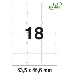 Etikete ILK 63,5x46,6 mm odljepljive pk25L Zweckform L6025REV-25