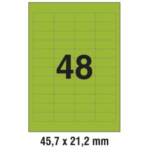 Etikete ILK 45,7x21,2 mm pk20L Zweckform L6040-20 zelene