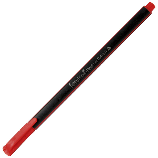 000018098.jpg Flomaster fineliner 0,4mm FORoffice crveni - Slika 1