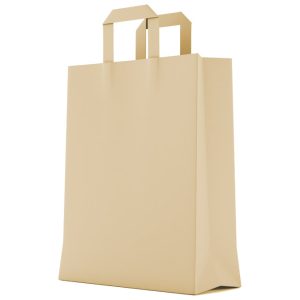 Vrećice ukrasne natron 32x43x15cm ravna ručka pk50 Duga smeđe