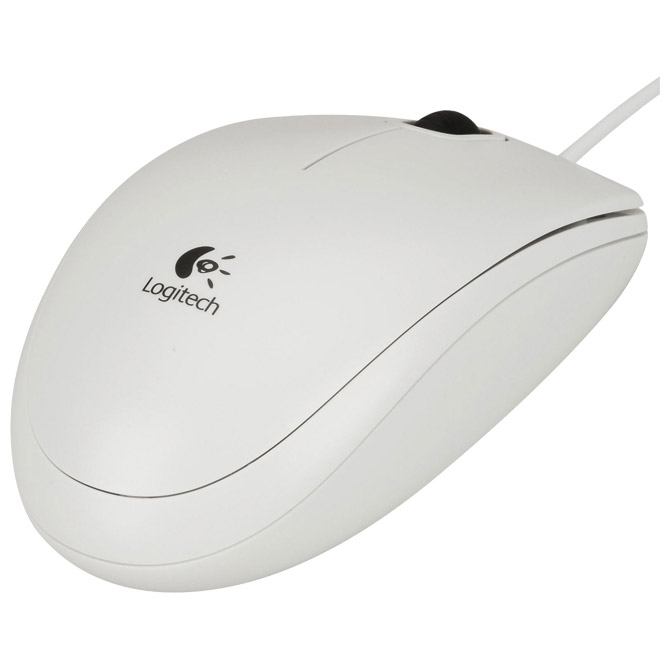 000021510.jpg Miš usb 3tipke optički B100 Logitech bijeli - Slika 1