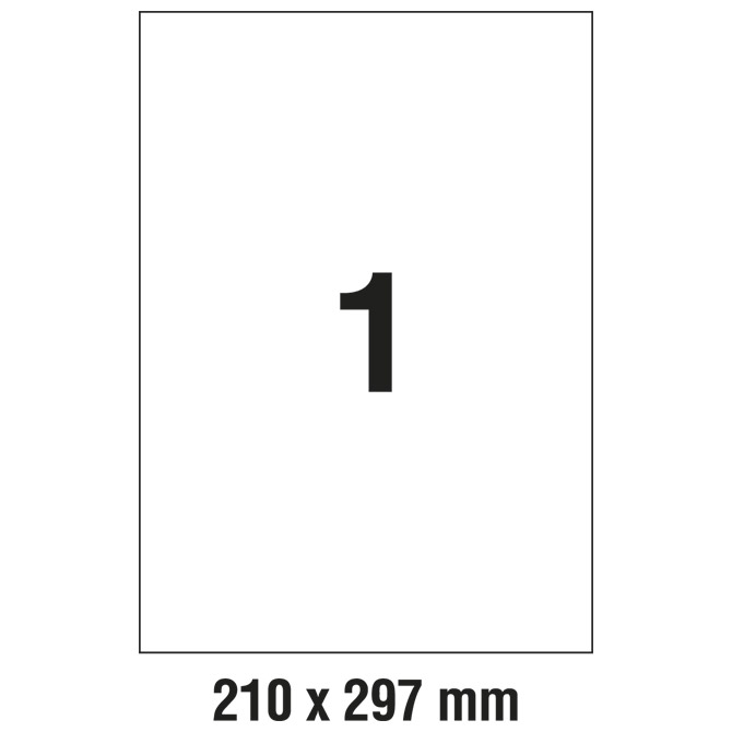 Etikete LK 210x297mm polyester pk25L Zweckform L7567-25 prozirne (mliječno) Etikete LK 210x297mm polyester pk25L Zweckform L7567-25 prozirne (mliječno)