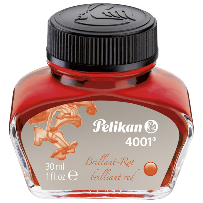 Tinta za nalivpero bočica 30ml 4001 Pelikan 301036 crvena Tinta za nalivpero bočica 30ml 4001 Pelikan 301036 crvena