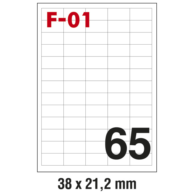 Etikete ILK 38x21,2mm pk100L Fornax F-01 Etikete ILK 38x21,2mm pk100L Fornax F-01