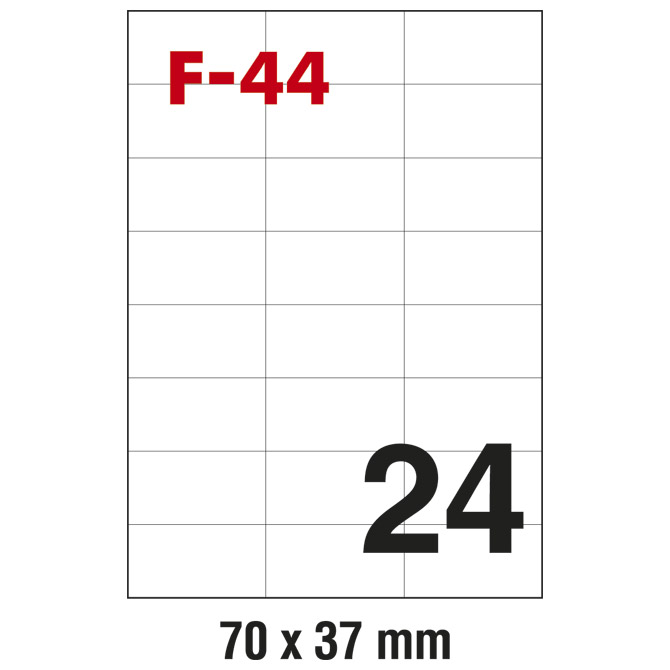 Etikete ILK 70x37mm pk100L Fornax F-44 Etikete ILK 70x37mm pk100L Fornax F-44