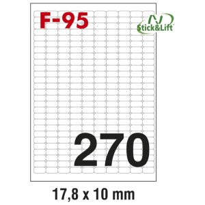 Etikete ILK 17,8x10 mm odljepljive pk100L Fornax F-95