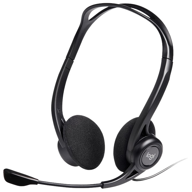 000025216.jpg Slušalice+mikrofon USB PC960 Logitech crne - Slika 1