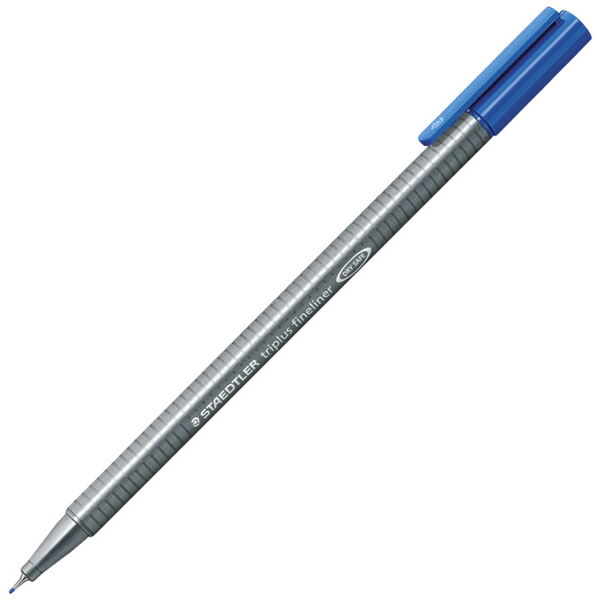000025850.jpg Flomaster fineliner 0,3mm Triplus Staedtler 334-37 tamno plavi - Slika 1