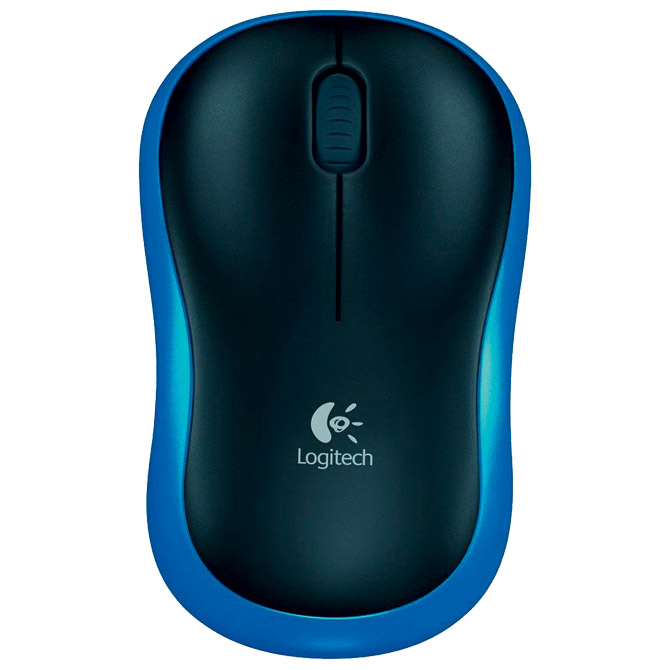 000027068.jpg Miš usb 3tipke optički bežični M185 Logitech plavo/crni - Slika 1