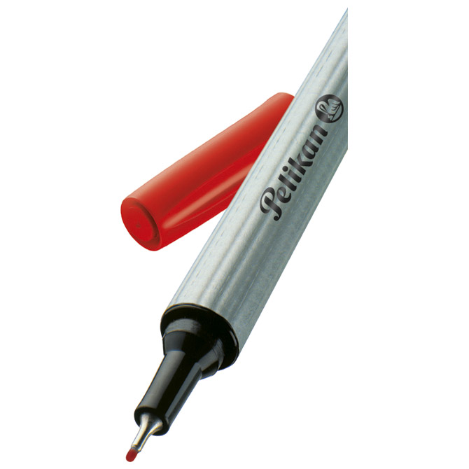 000035893.jpg Flomaster fineliner 0,4mm 96F Pelikan 943233 crveni - Slika 1