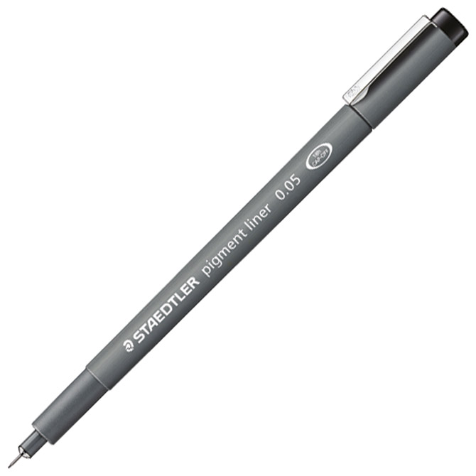 000035895.jpg Flomaster za tehničko crtanje 0,05mm pigment liner Staedtler 308 005-9 crni - Slika 1