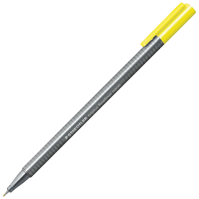 000035906.jpg Flomaster fineliner 0,3 mm Triplus Staedtler 334-101 neon žuti - Slika 1
