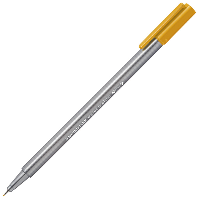 000035907.jpg Flomaster fineliner 0,3mm Triplus Staedtler 334-16 oker zlatni!! - Slika 1