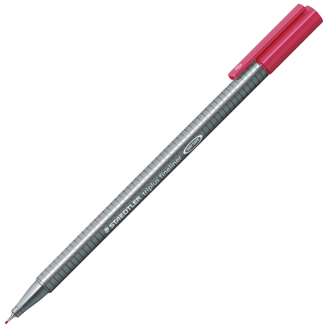 000035910.jpg Flomaster fineliner 0,3 mm Triplus Staedtler 334-23 bordo - Slika 1