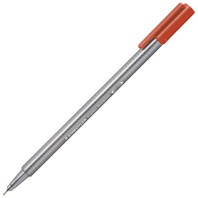 000035911.jpg Flomaster fineliner 0,3 mm Triplus Staedtler 334-24 indigo crveni - Slika 1