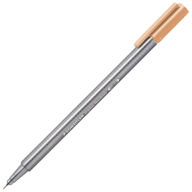 000035919.jpg Flomaster fineliner 0,3 mm Triplus Staedtler 334-430 boja breskve - Slika 1