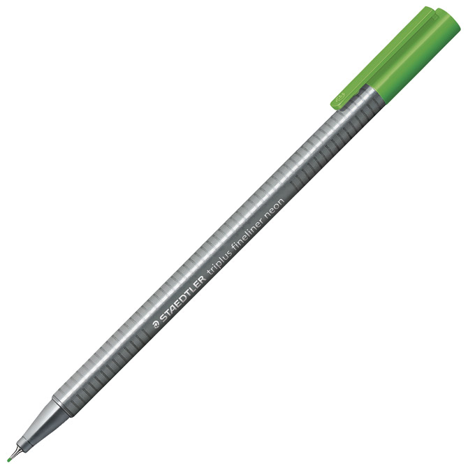 000035920.jpg Flomaster fineliner 0,3mm Triplus Staedtler 334-501 neon zeleni - Slika 1