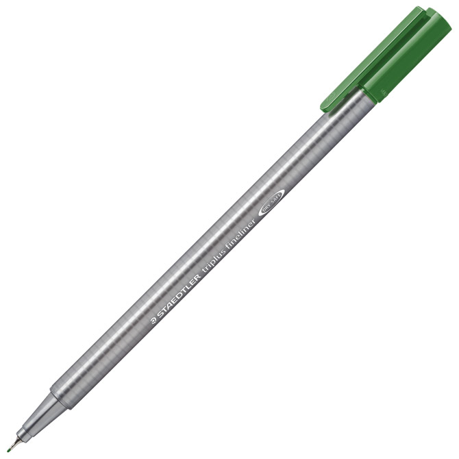 000035921.jpg Flomaster fineliner 0,3mm Triplus Staedtler 334-52 biljno zeleni - Slika 1