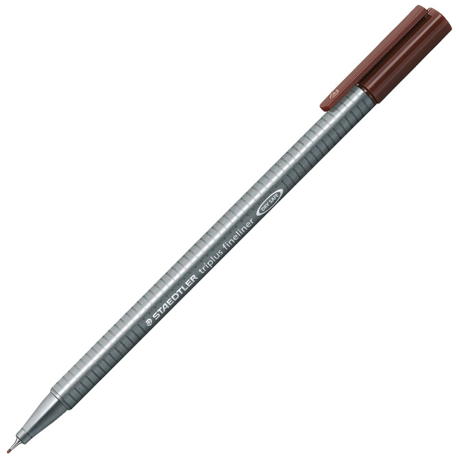 000035928.jpg Flomaster fineliner 0,3mm Triplus Staedtler 334-76 smeđi!! - Slika 1