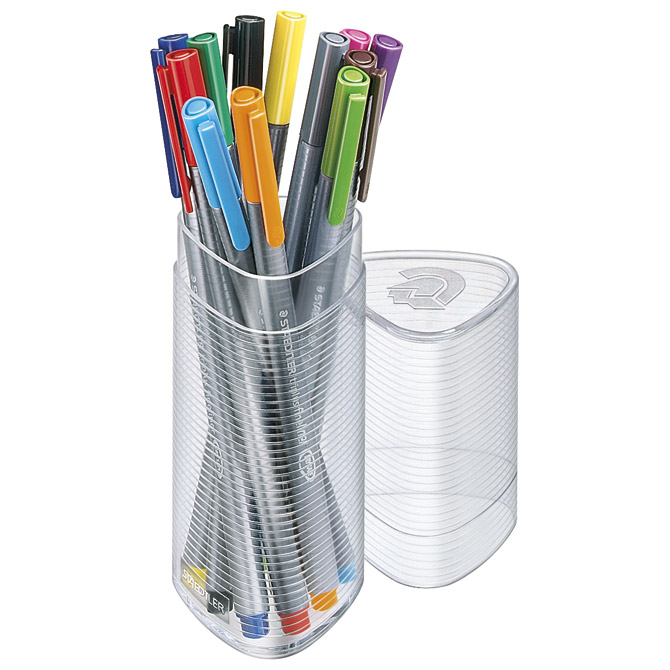 000035931.jpg Flomaster fineliner 0,3mm 12boja u čaši Triplus Staedtler 334PR12 - Slika 1