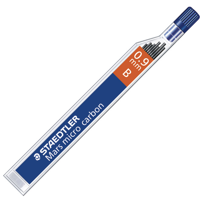 000036745.jpg Mine 0,9mm B 1tuba Mars micro carbon Staedtler 250 09-B - Slika 1