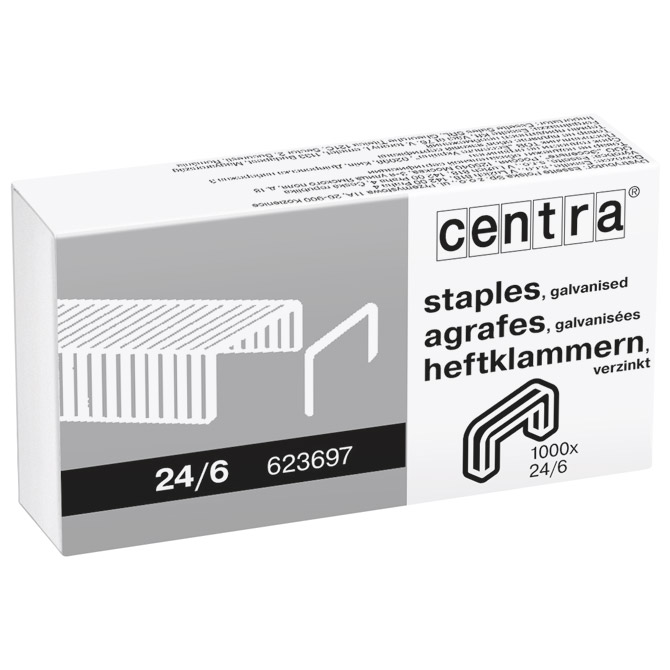 Spajalice strojne br.24/6 pk1000 Centra Esselte 623697 Spajalice strojne br.24/6 pk1000 Centra Esselte 623697