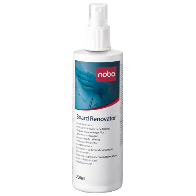 Sredstvo za brisanje bijele ploče 250ml Nobo 1901436 Sredstvo za brisanje bijele ploče 250ml Nobo 1901436