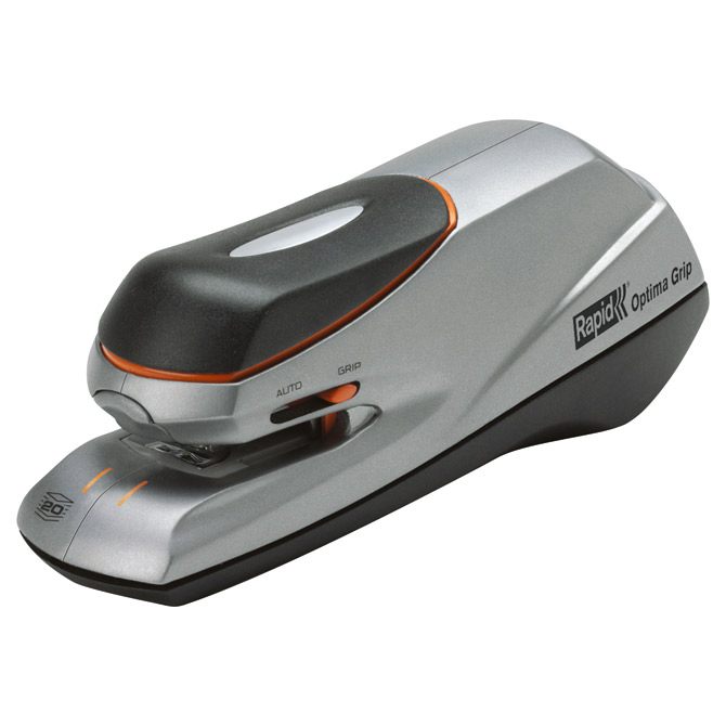 000038777.jpg Stroj za spajanje do 20 listova stolni električni Optima Grip Rapid 2102349 crno/srebrni - Slika 1