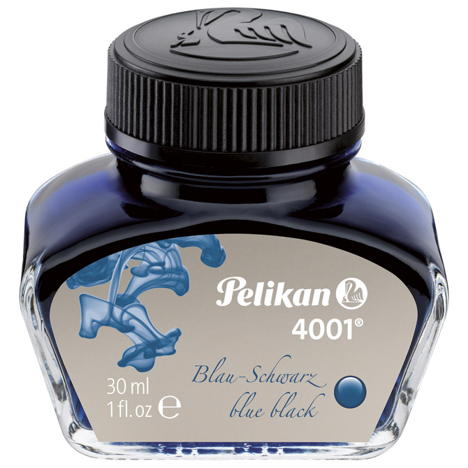 000039005.jpg Tinta za nalivpero bočica 30ml-za trajne dokumente 4001 Pelikan 301028 crno/plava - Slika 1