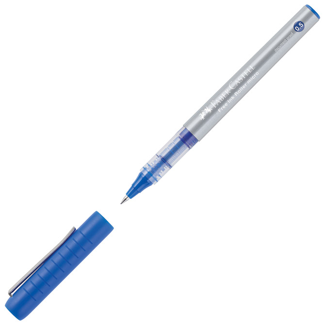 Roler 0,2mm micro (0,5mm) Free Ink Faber-Castell 348501 plavi Roler 0,2mm micro (0,5mm) Free Ink Faber-Castell 348501 plavi