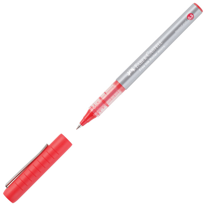 Roler 0,2mm micro (0,5mm) Free Ink Faber-Castell 348503 crveni Roler 0,2mm micro (0,5mm) Free Ink Faber-Castell 348503 crveni