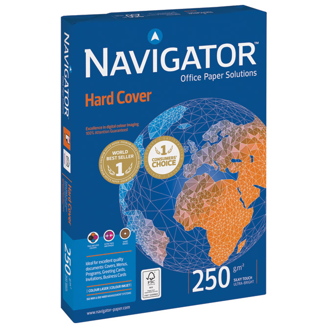Papir ILK Navigator A4 250g Hard Cover pk125 Soporcel Papir ILK Navigator A4 250g Hard Cover pk125 Soporcel