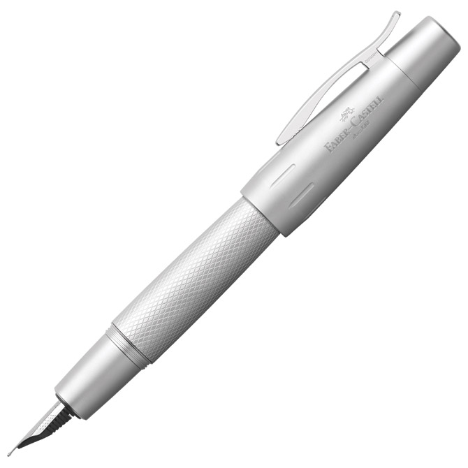 000042574.jpg Nalivpero E-Motion Pure Silver (M) Faber-Castell 148670 srebrno **SELECTIVE - Slika 1