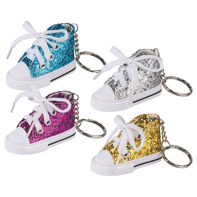 000042643.jpg Privjesak za ključeve Tenisica glitter Brunnen 10-27309 04 sortirano - Slika 1