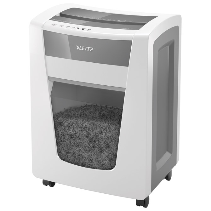 000043895.jpg Uništavač dokumentacije 15 listova MicroCut IQ Pro Leitz 80050000 bijelo/sivi - Slika 1