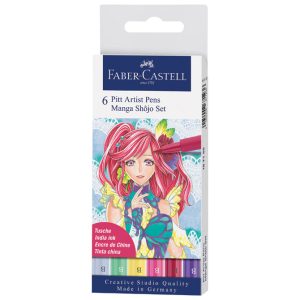 Flomaster Pitt artist 6boja Manga Shojo Faber-Castell 167155 blister